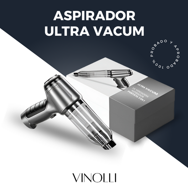 Aspirador Portátil Ultra Vacum - Lleva 3 Accesorios de Regalo